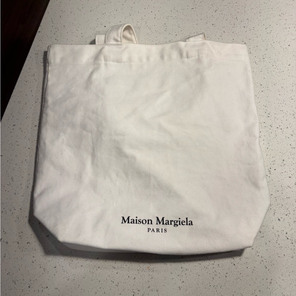 Maison Margiela Tote Bag in White Cotton